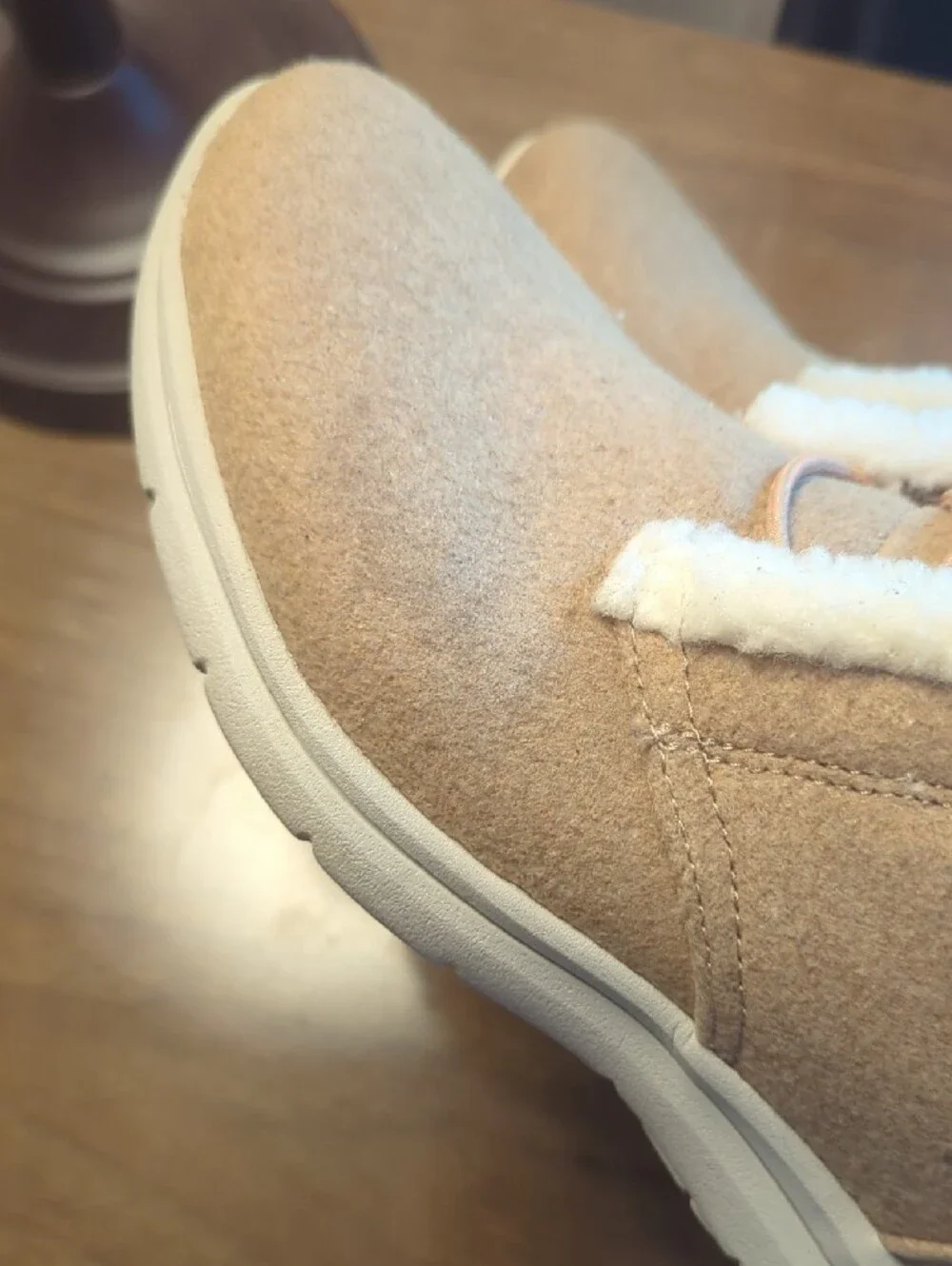 Ryka Women’s Cozy Faux-Shearling Ankle Boots in Tan